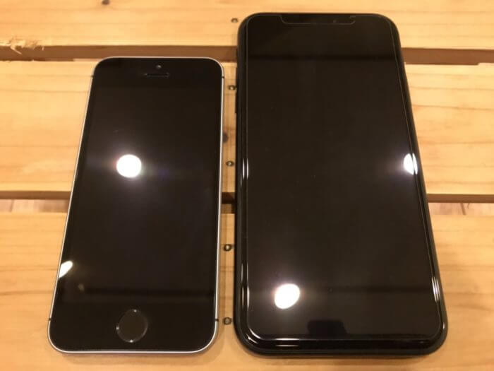 iPhone SEとiPhone XRの大きさの違い（表）